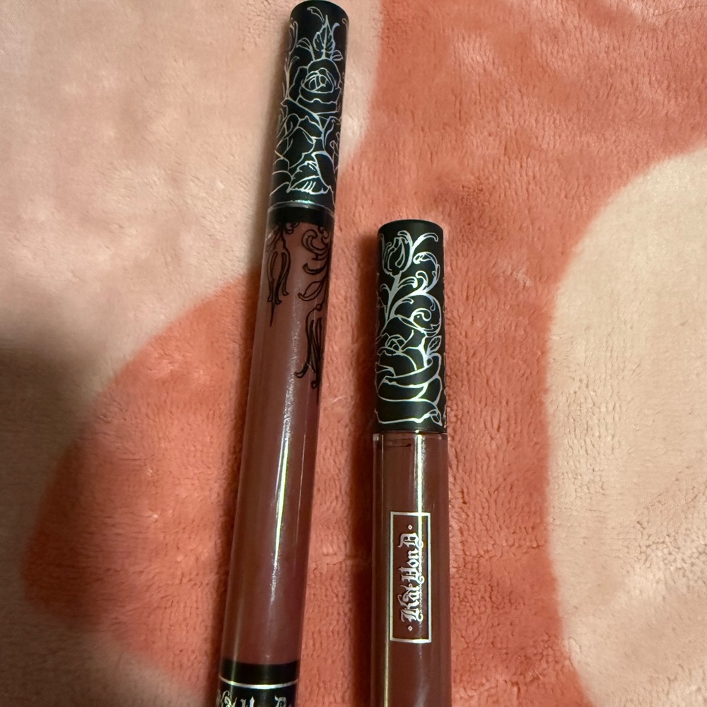 Kat Von D Everlasting Liquid Lipstick Bundle in Madrid -One Full Size & One Mini